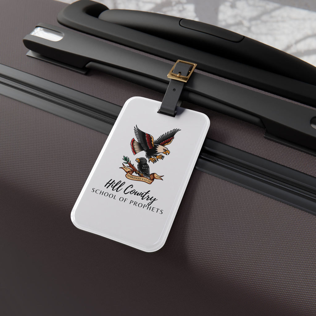 Hill Country School of Prophets Luggage Tag — Vintage Eagle Travel ID
