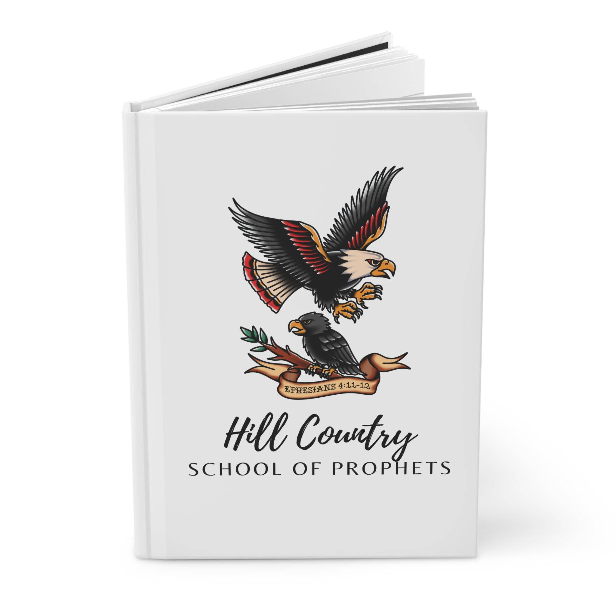 Hardcover Journal — Hill Country School of Prophets Eagle Design (Ephesians 4:11-12)
